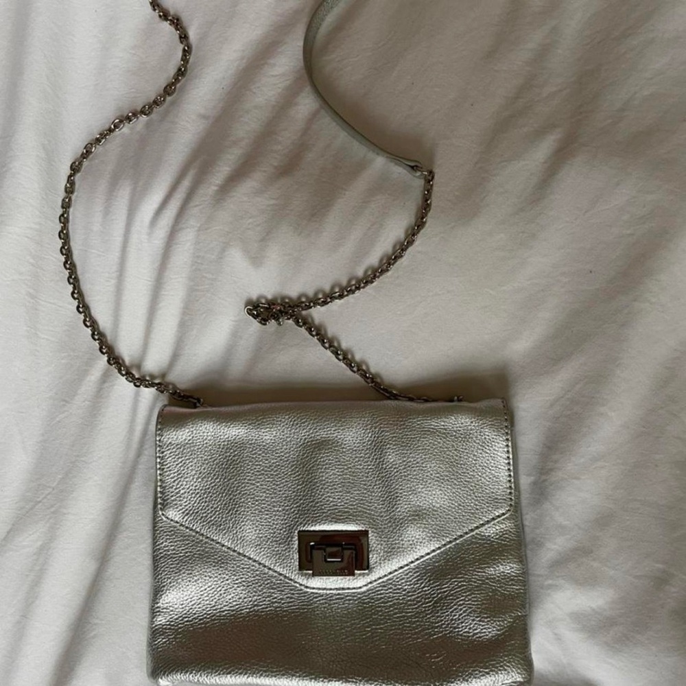 Silver Crossbody Bag